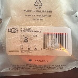 UGG Cream Sheepskin Insoles